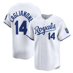 Kansas City Royals #14 Jac Caglianone White BUTLER Home Limited Player Jersey