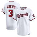 Washington Nationals #3 Dylan Crews White BUTLER Home Limited Player Jersey