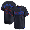 Toronto Blue Jays #27 Vladimir Guerrero Jr. Black BUTLER 2024 City Connect Limited Stitched Jersey