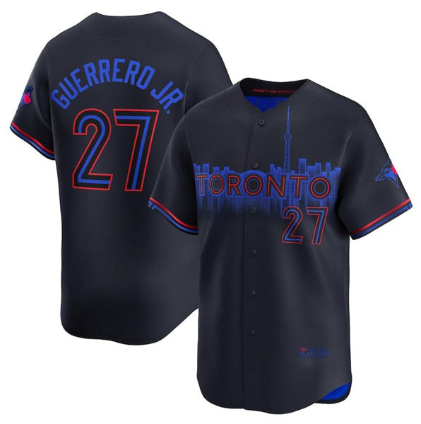 Toronto Blue Jays #27 Vladimir Guerrero Jr. Black BUTLER 2024 City Connect Limited Stitched Jersey