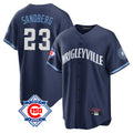Chicago Cubs #23 Ryne Sandberg Player Navy BUTLER 150th Anniversary City Connect Home Game Stitched Jerseys