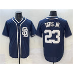 San Diego Padres #23 Fernando Tatis Jr. Navy BUTLER Cool Base Stitched Jersey