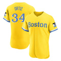 Boston Red Sox #34 David Ortiz Player Yellow BUTLER Limited Elite Home Game Stitched Jerseys1