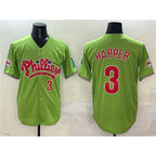 Philadelphia Phillies #3 Bryce Harper Light Green BUTLER Phanatic Limited Stitched Jersey