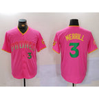 San Diego Padres #3 Jackson Merrill Pink BUTLER Player Number Fashion Jersey 2