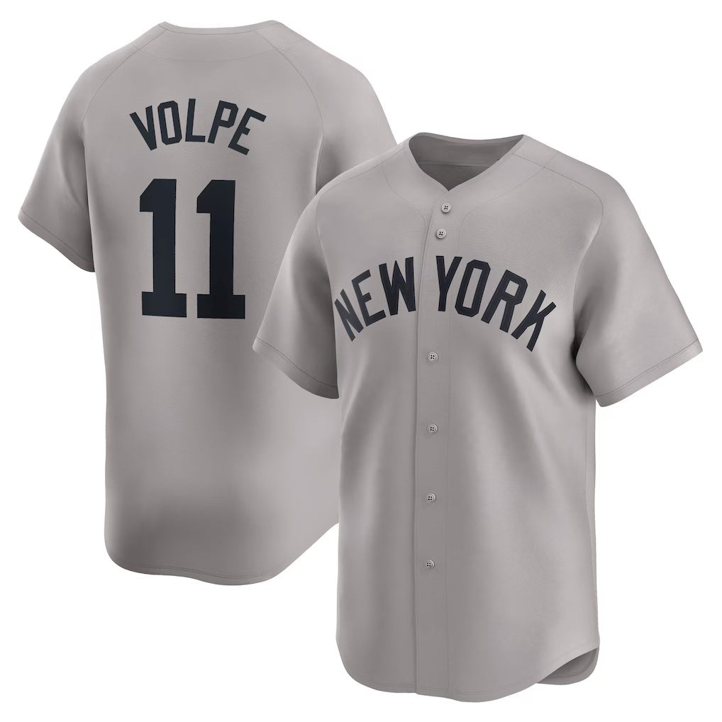 New York Yankees #11 Anthony Volpe Gray BUTLER Away Limited Player Jersey