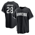 Arizona Diamondbacks #28 Nolan Arenado Player Black BUTLER Game Home Stitched Jerseys