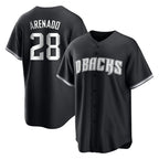 Arizona Diamondbacks #28 Nolan Arenado Player Black BUTLER Game Home Stitched Jerseys