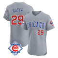 Chicago Cubs #29 Michael Busch Player Gray BUTLER Road 150th Anniversary Limited Elite Home Stitched Jerseys