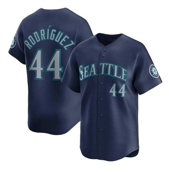 Seattle Mariners #44 Julio Rodr¨ªguez Navy BUTLER Limited Stitched Jersey