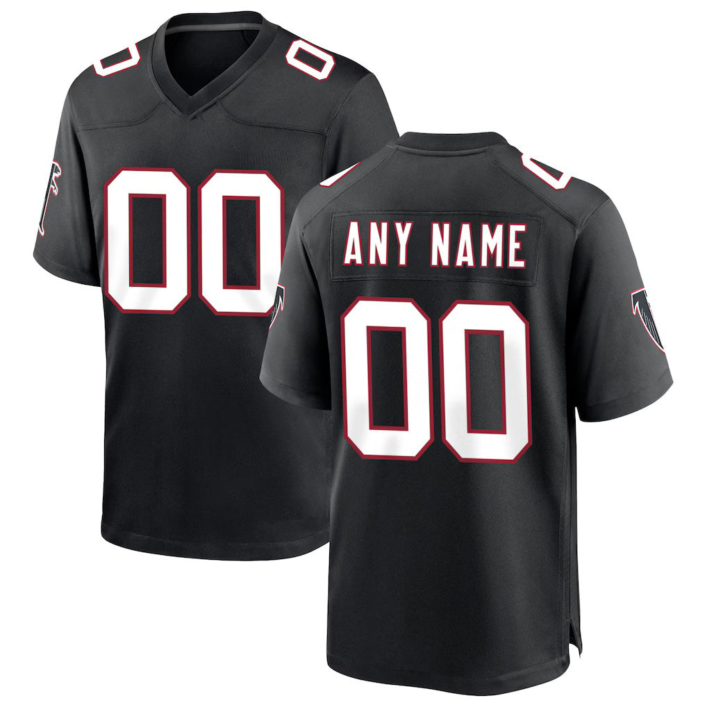 Custom A.Falcons Black BUTLER Throwback Game Jersey