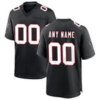 Custom A.Falcons Black BUTLER Throwback Game Jersey
