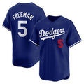 Los Angeles Dodgers #5 Freddie Freeman Royal BUTLER Limited Stitched Jersey 2