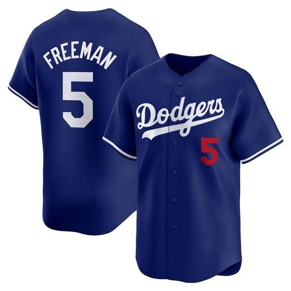 Los Angeles Dodgers #5 Freddie Freeman Royal BUTLER Limited Stitched Jersey 2