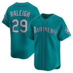 Seattle Mariners #29 Cal Raleigh Teal BUTLER Alternate Limited Jersey