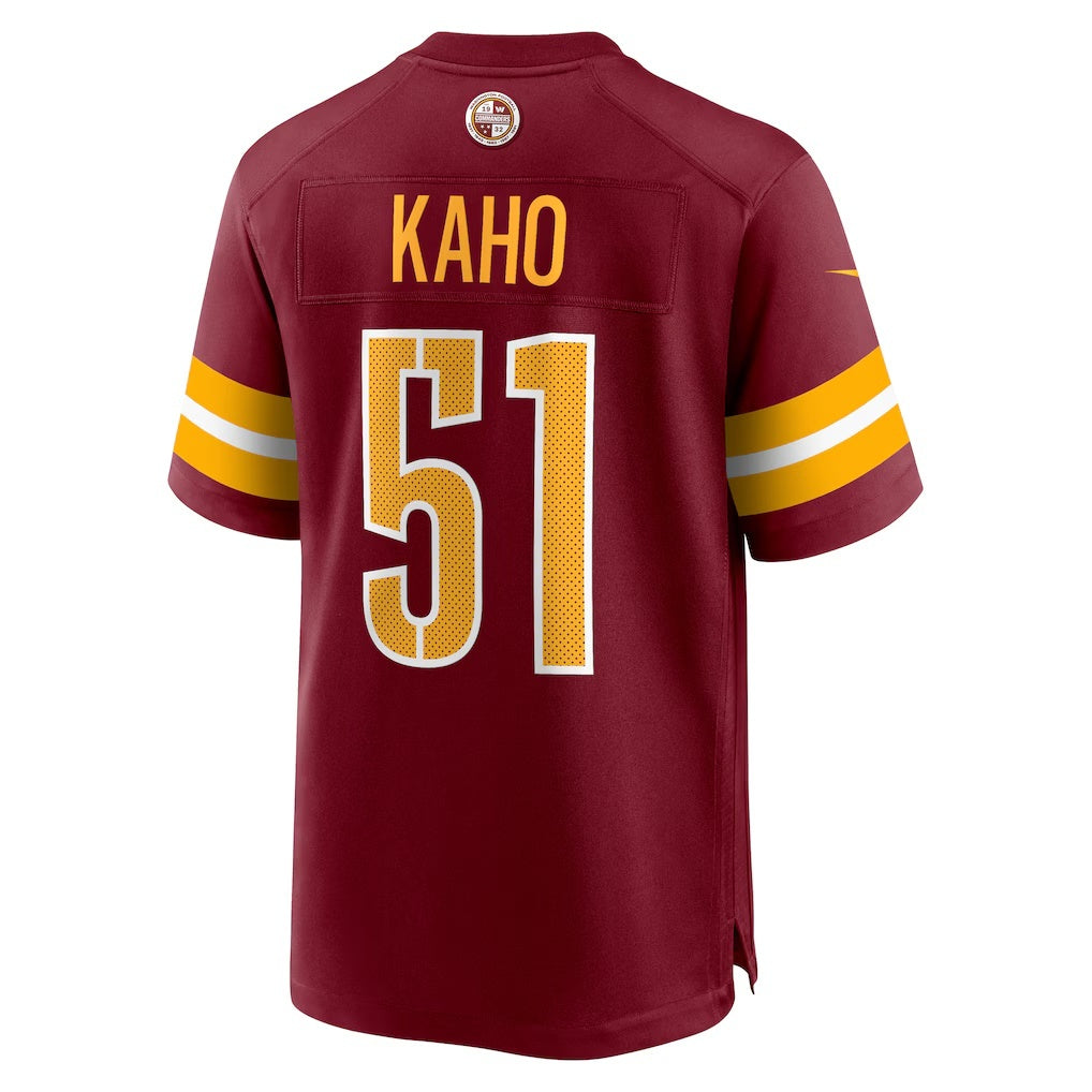 W.Commanders #51 Ale Kaho Burgundy BUTLER Team Game Jersey