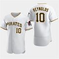 Pittsburgh Pirates #10 Bryan Reynolds White BUTLER Home Flex Base Jersey