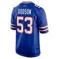 B.Bills #53 Tyrel Dodson Royal BUTLER Game Player Jersey