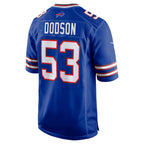 B.Bills #53 Tyrel Dodson Royal BUTLER Game Player Jersey