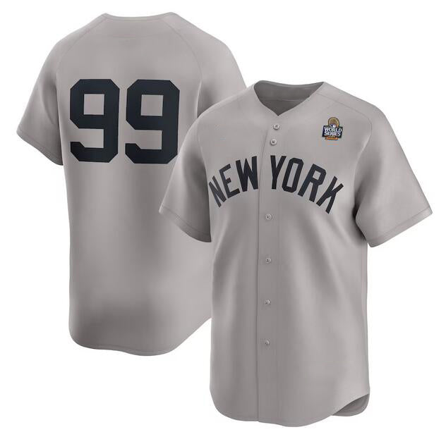 New York Yankees #99 Aaron Judge Gray BUTLER 2024 World Series Limited Stitched Jersey
