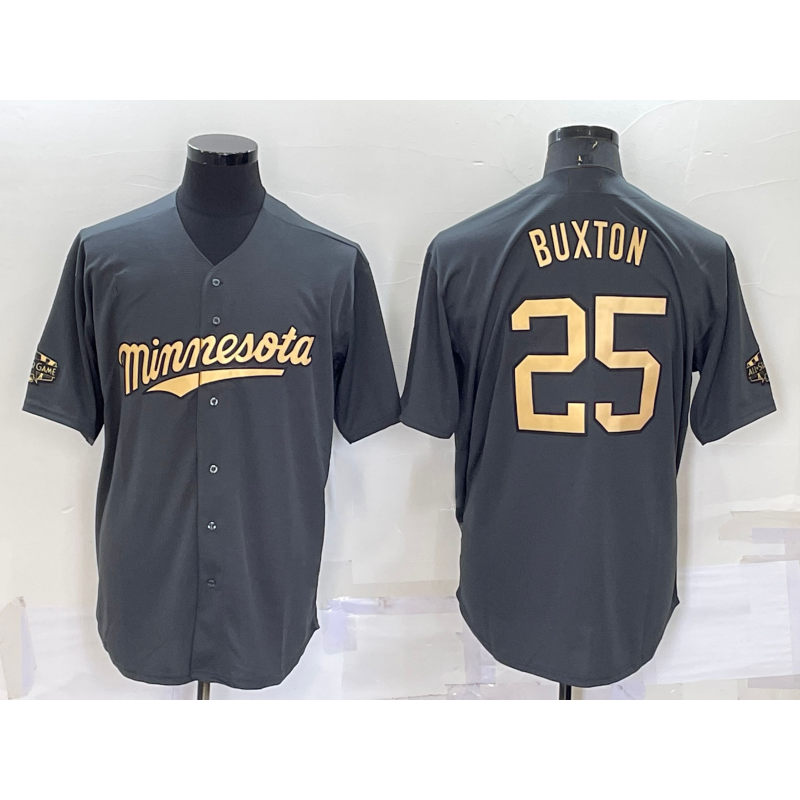 Minnesota Twins #25 Byron Buxton Grey BUTLER 2022 All Star Stitched Cool Base Jersey