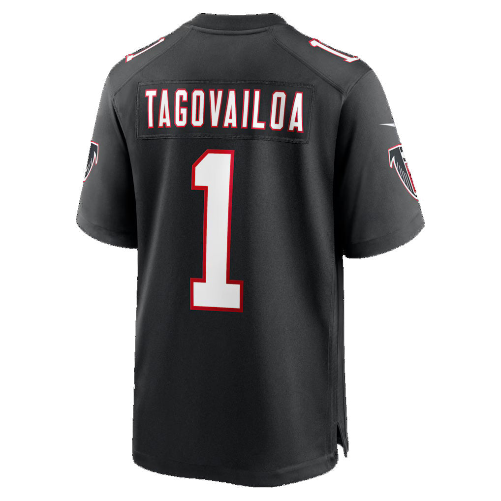 A.Falcons #1 Tua Tagovailoa Black BUTLER Alternate Game Jersey