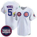Chicago Cubs #5 Christopher Morel White BUTLER 2025 Tokyo Series Limited Stitched Jersey