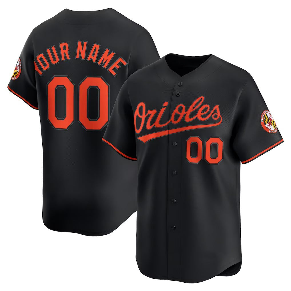 Custom Baltimore Orioles Black BUTLER Alternate Limited Jersey