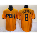 Pittsburgh Pirates #8 Willie Stargell Gold BUTLER 2023 City Connect Stitched Jersey