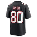 A.Falcons #80 Andre Rison Black BUTLER Retired Player Jersey