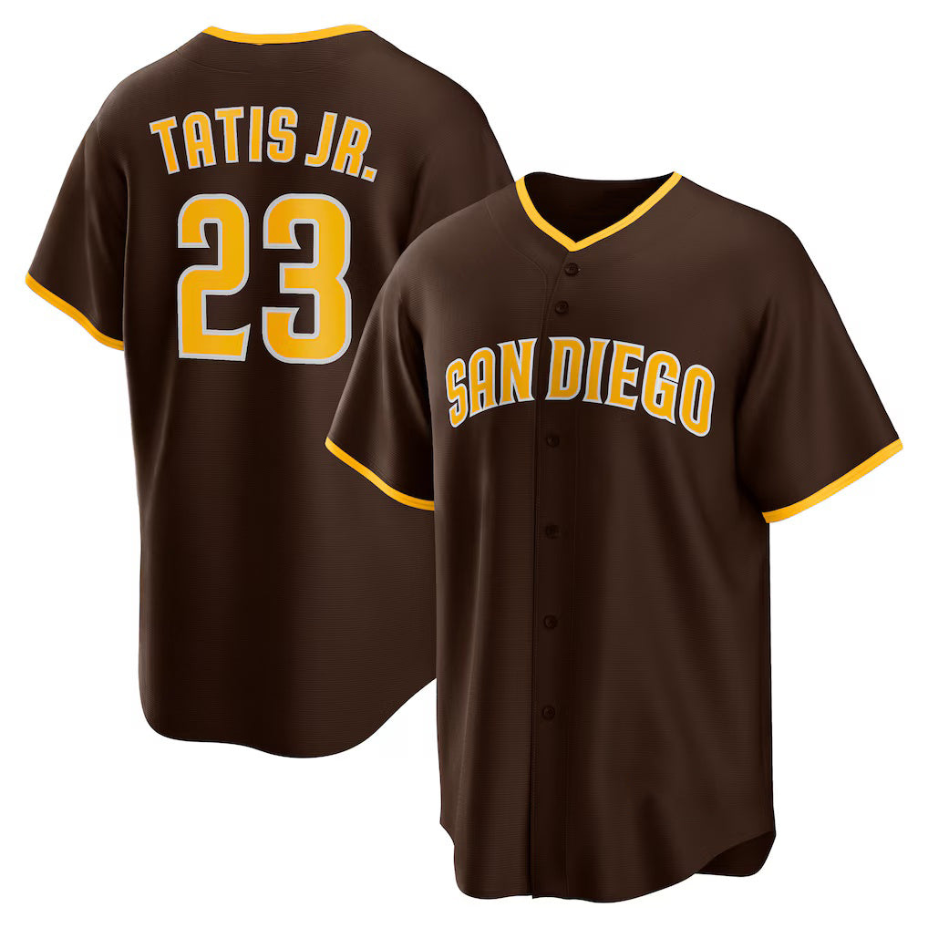 San Diego Padres #23 Fernando Tatis Jr. Brown BUTLER Alternate Replica Player Jersey