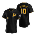 Pittsburgh Pirates #10 Bryan Reynolds Black BUTLER Alternate Team Logo P Flex Base Jersey