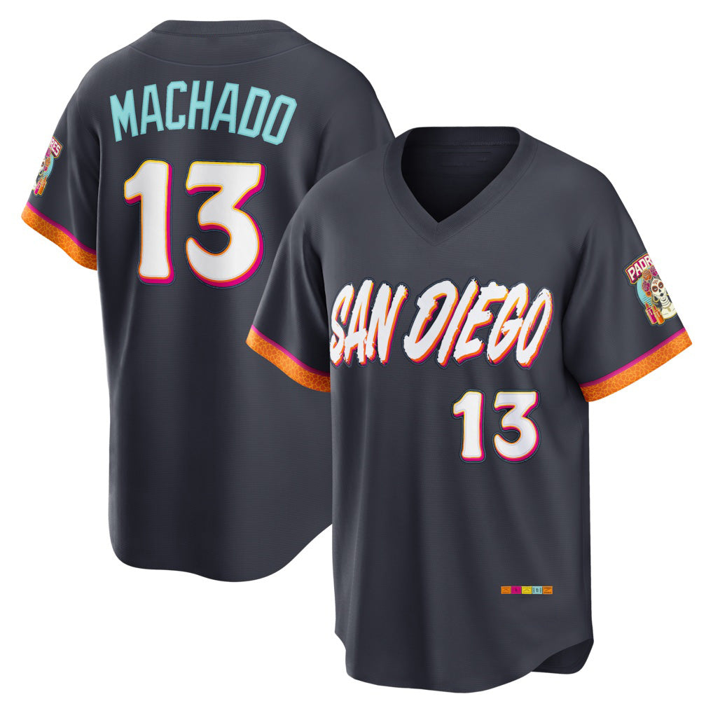 San Diego Padres #13 Manny Machado Obsidian BUTLER 2026 City Connect Stadium Jersey