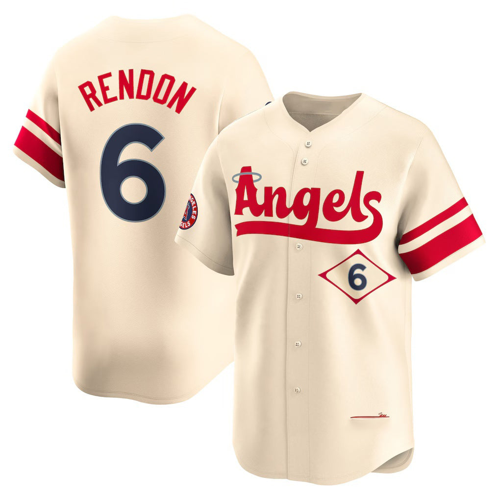 Los Angeles Angels #6 Anthony Rendon Cream BUTLER City Connect Limited Player Jersey