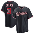 Washington Nationals #3 Dylan Crews Navy BUTLER Alternate Replica Jersey