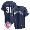 Chicago Cubs #31 Greg Maddux Player Navy BUTLER 150th Anniversary City Connect Home Game Stitched Jerseys