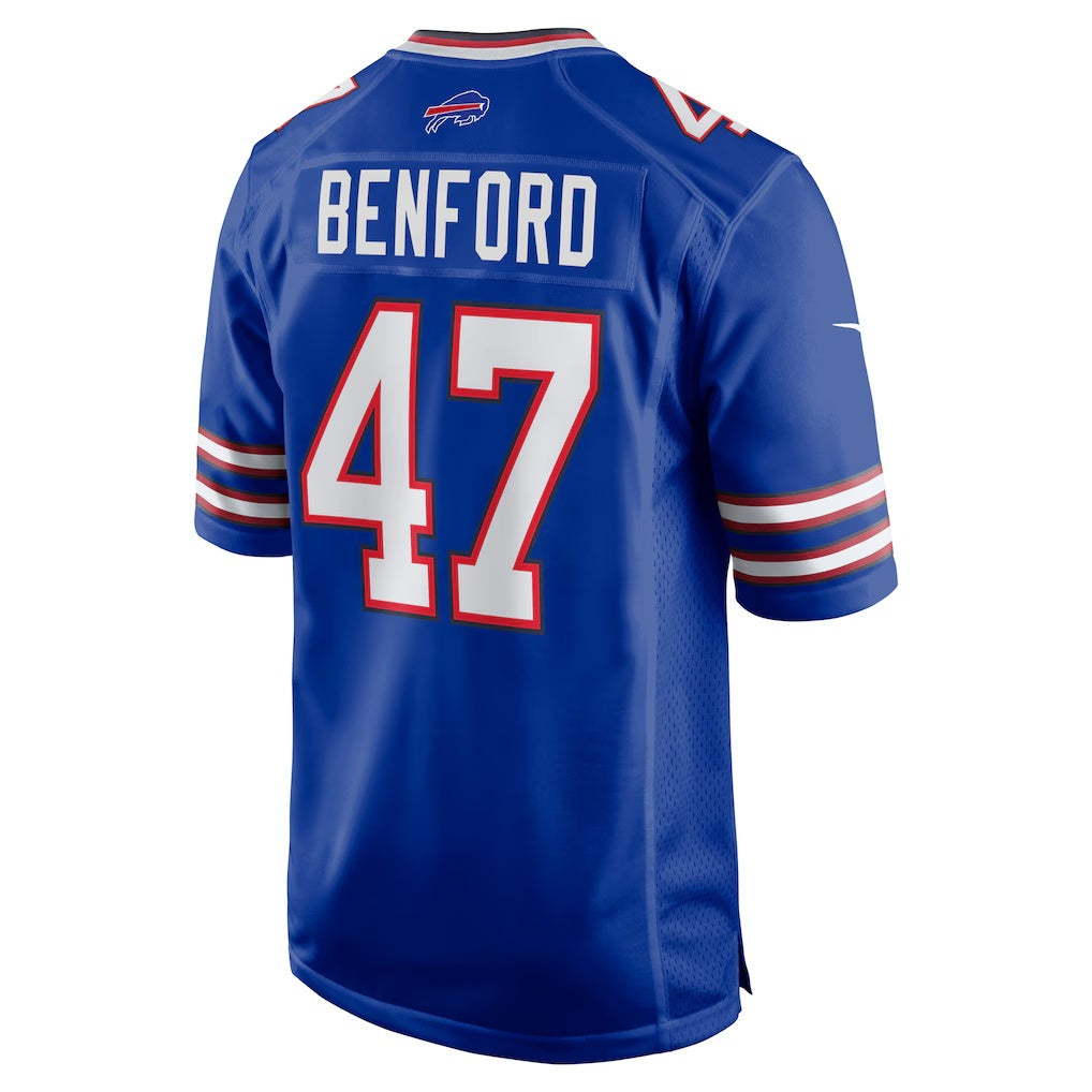B.Bills #47 Christian Benford Royal BUTLER Game Jersey