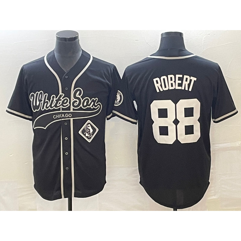 Chicago White Sox #88 Luis Robert Black BUTLER Cool Base Stitched Jersey