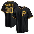Pittsburgh Pirates #30 Paul Skenes Black BUTLER Alternate Replica Player Jersey