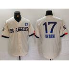 Los Angeles Dodgers #17 Shohei Ohtani Cream BUTLER 2024 City Connect Limited Jersey