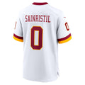 W.Commanders #0 Mike Sainristil White BUTLER Game Jersey