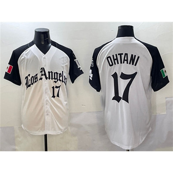 Los Angeles Dodgers #17 Shohei Ohtani White Black BUTLER Mexico 2025 LA Gothic Style With Fernando Patch Vapor Premier Limited Stitched Jersey