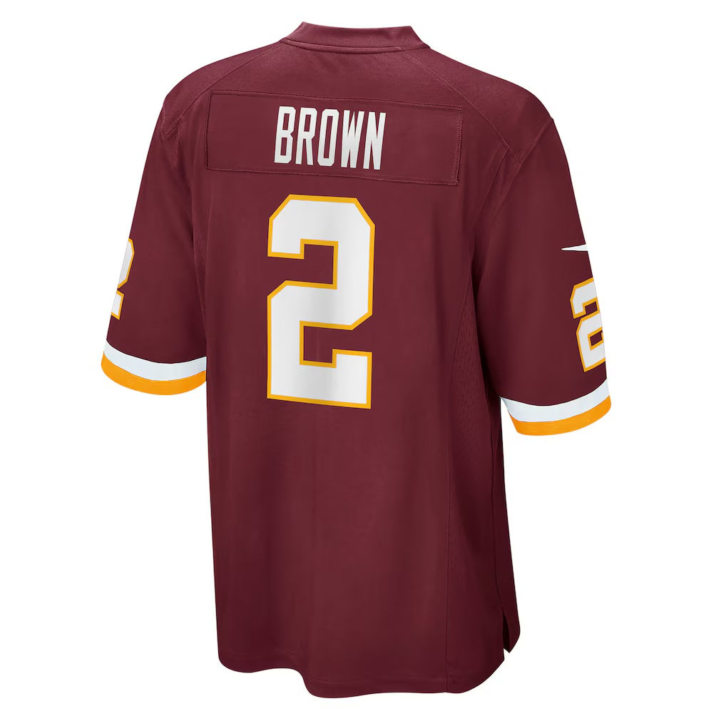 W.Football Team #2 Dyami Brown Burgundy BUTLER Game Jersey