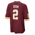 W.Football Team #2 Dyami Brown Burgundy BUTLER Game Jersey