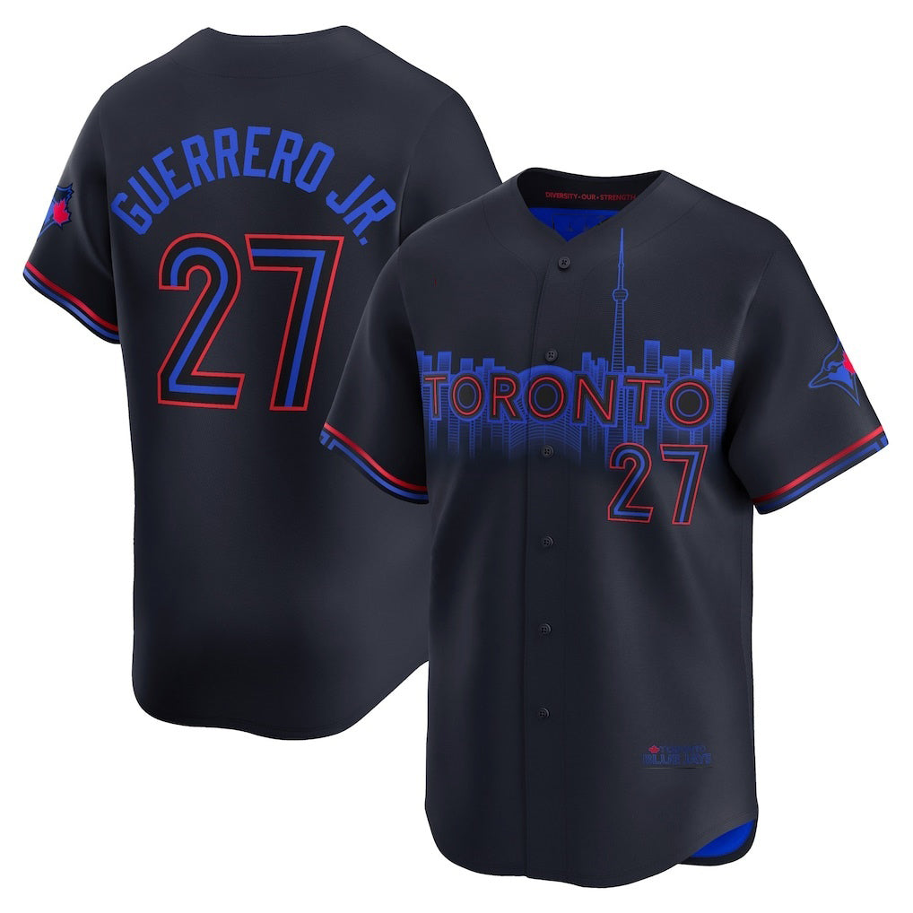 Toronto Blue Jays #27 Vladimir Guerrero Jr. Black BUTLER 2024 City Connect Limited Player Jersey