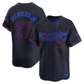 Toronto Blue Jays #27 Vladimir Guerrero Jr. Black BUTLER 2024 City Connect Limited Player Jersey