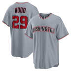 Washington Nationals #29 James Wood Gray BUTLER Road Replica Jersey