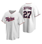 Minnesota Twins #27 Ryan Jeffers White BUTLER Cool Base Stitched Jersey