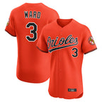 Baltimore Orioles #3 Taylor Ward Player Orange BUTLER Limited Elite Home Game Stitched Jerseys
