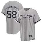 Chicago White Sox #58 Seranthony Dominguez Player Gray BUTLER Home Game Stitched Jerseys